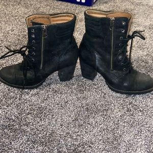 Clarks combat booties